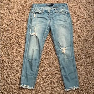 Hollister medium wash boyfriend jeans